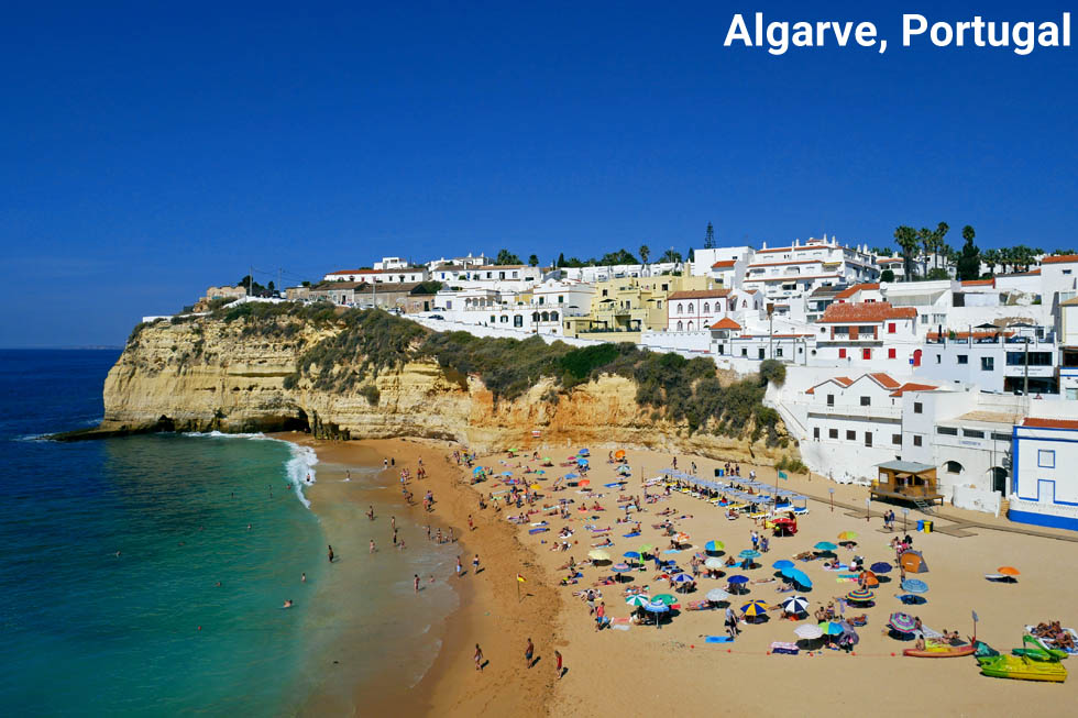 Algarve beach in Portugal